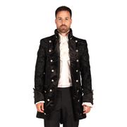 Pirat Kappa Brocade Herr Svart Deluxe