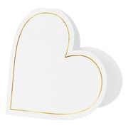 Placeringskort Hjerteformede Hvide