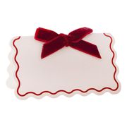 Placeringskort med Satin Rosett