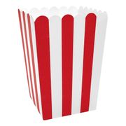 Popcornbeger Røde Stripete