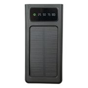 Powerbank med Solcellsladdare Svart