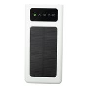 Powerbank med Solcellsladdare Vit
