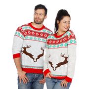 Valkoinen Poro Joulupaita