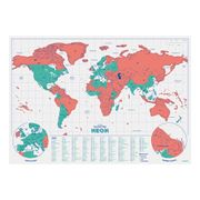 Scratch Map Neon Korall