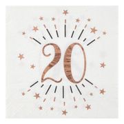 Lautasliinat 20 Sparkling Roséguld