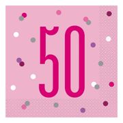 Servietter 50 Rosa
