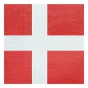 Servietter Dansk Flagg