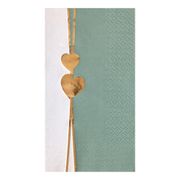 Servetter Hjärta Dusty Green