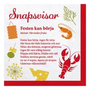 Servetter Kräftskiva Snapsvisor