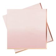 Servetter Roséguld/Rosa Ombre