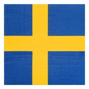 Servietter Svenske Flag