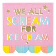 Servetter We All Scream For Ice Cream