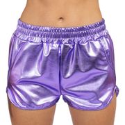 Shorts Metallic Lila