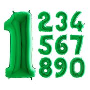Sifferballong Grön Metallic
