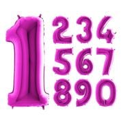 Sifferballong Lila Metallic
