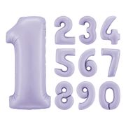 Sifferballong Lila Satin