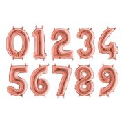 Sifferballong Mini Roséguld Metallic