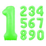 Sifferballong Neongrön