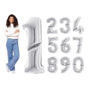 Sifferballong Silver Gigantisk