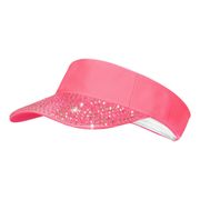 Solskärm med Strass Neonrosa