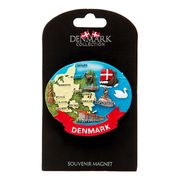Souvenir Denmark Kart Magnet