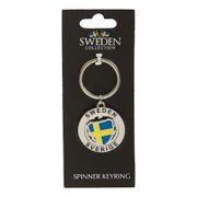 Suvenir Nøkkelring Spinner Sweden/Sverige