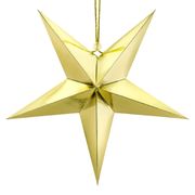 Stjärna i Papp Guld Metallic