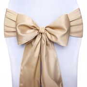 Stolsløyfer i Sateng Lys gull