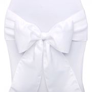 Stolsløjfer i Satin Hvide