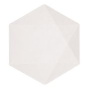 Tallrikar Hexagonala Vert Decor Vit