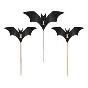 Tårtdekorationer Fladdermöss Svart