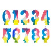 Tårtljus Regnbågsfärgade