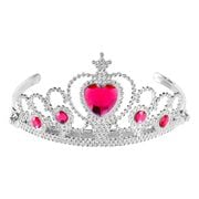 Tiara Silver med Rosa Stenar