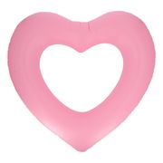 Uppblåsbart Hjärta Selfieram Rosa