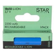 Uppladdningsbart 3,7V LI-ION Batteri 18650 2200 mAh