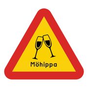 Varningsskylt Möhippa/Svensexa
