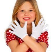 Vita handskar för Barn