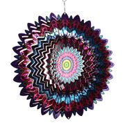 Wind Spinner i Metall Påfågel Rosa
