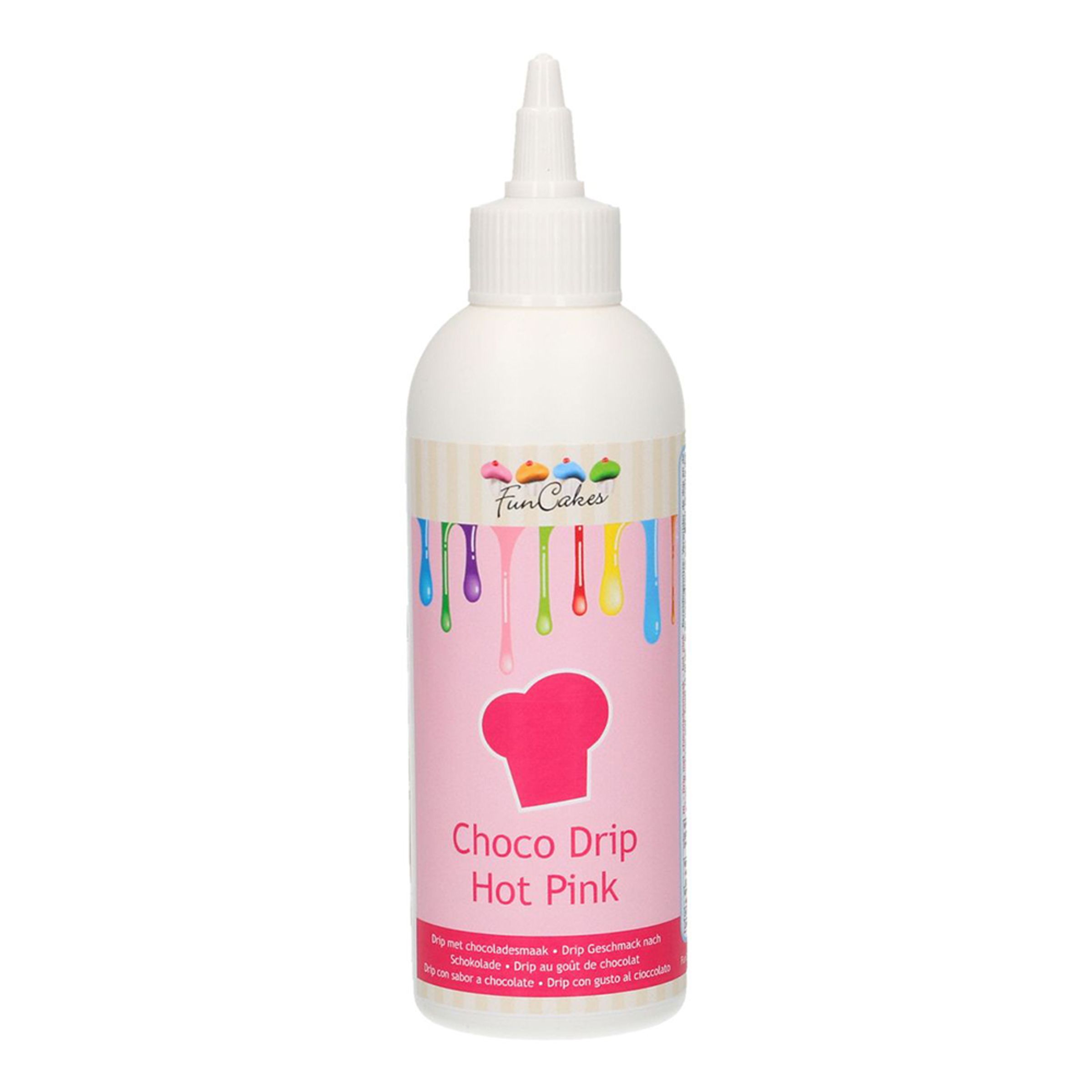 Läs mer om FunCakes Choco Drip Hot Pink/Rosa - 180 g