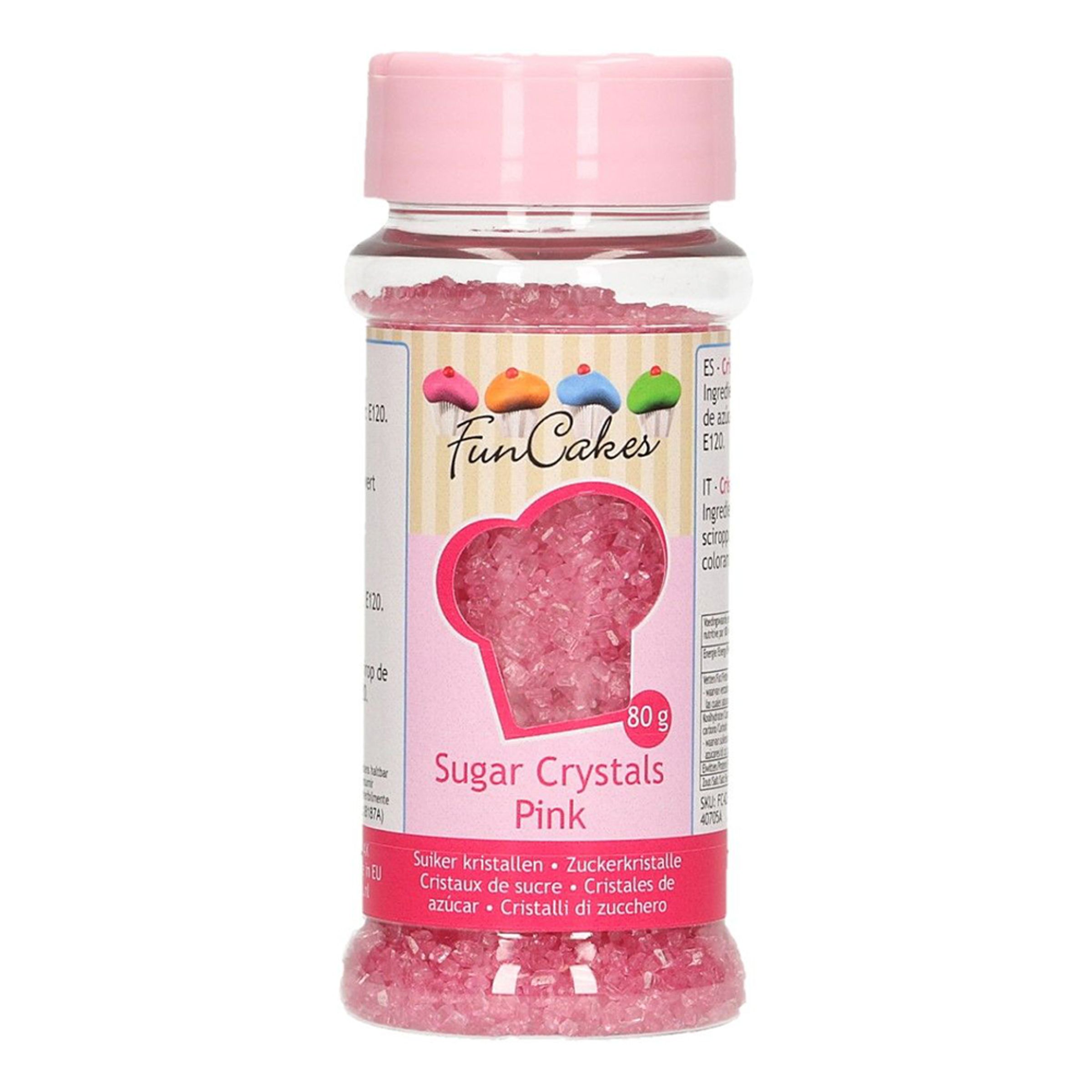 FunCakes Strössel Pink/Rosa - 80 g