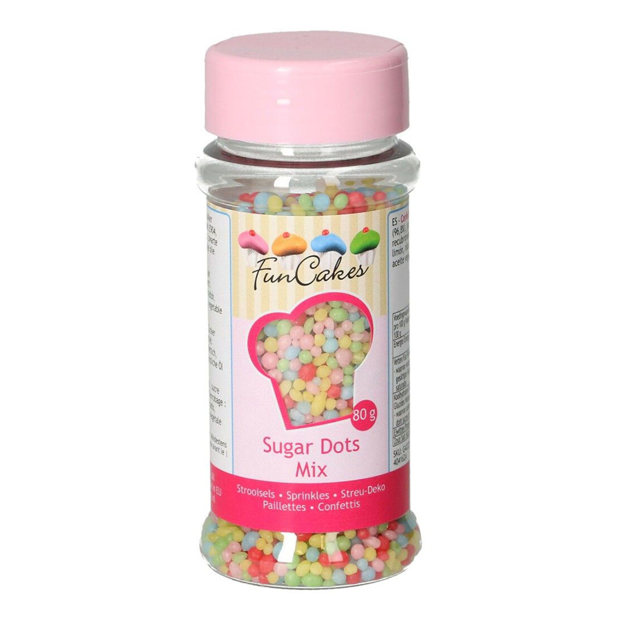 FunCakes Strössel Sugar Dots Mix - 80 g