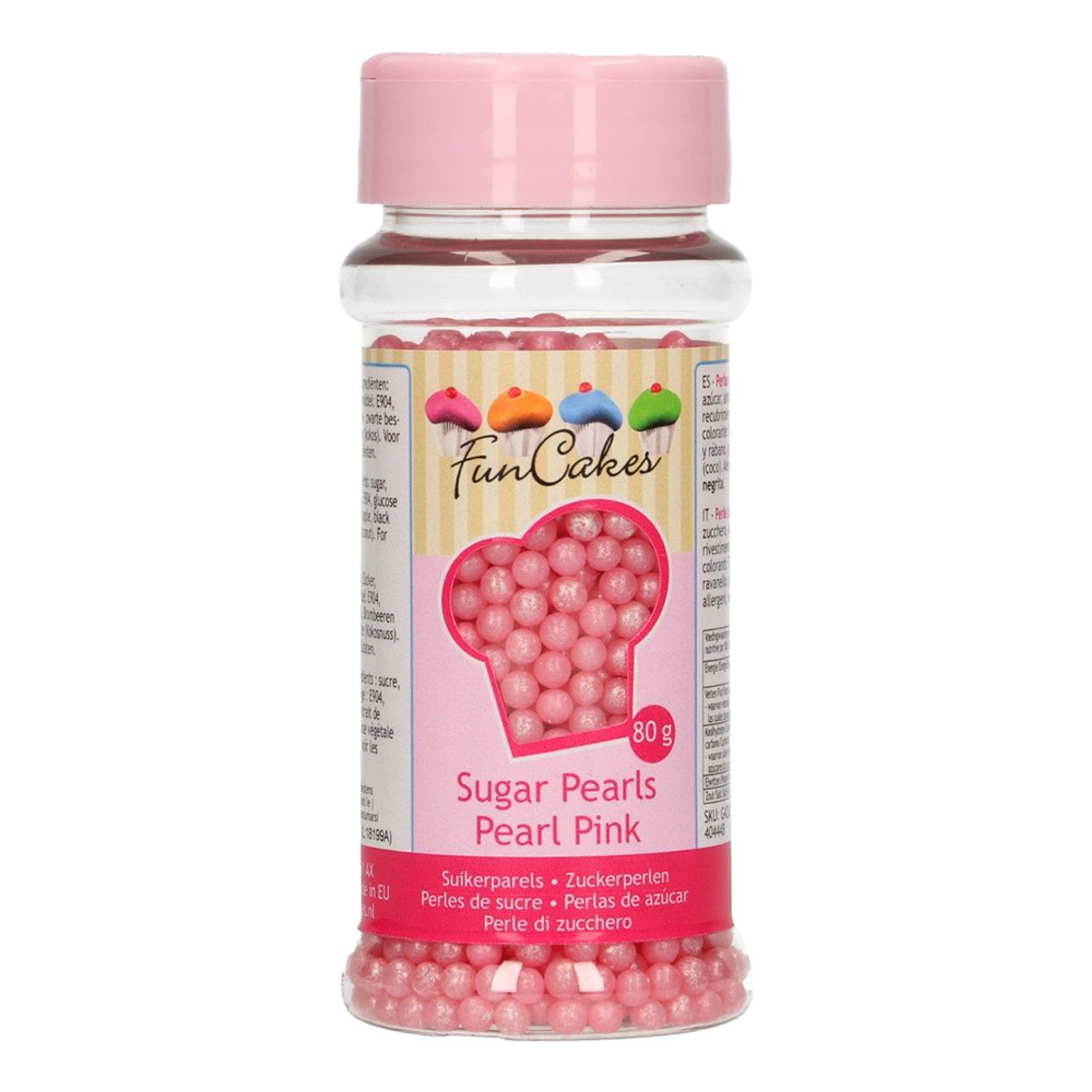 FunCakes Strössel Sugarpearls Pearl Pink/Rosa - 80 g