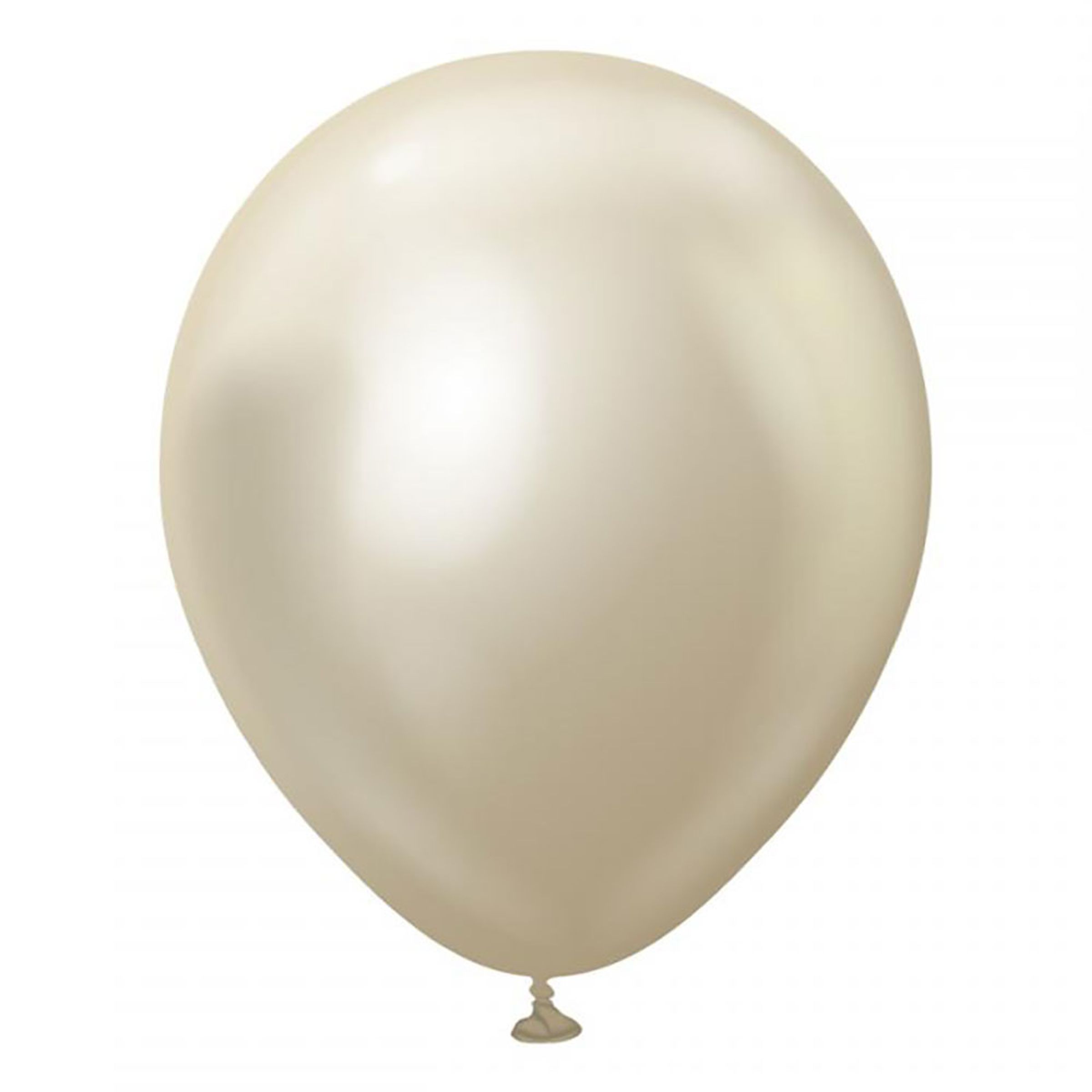 Läs mer om Latexballonger Professional White Gold Chrome - 10-pack