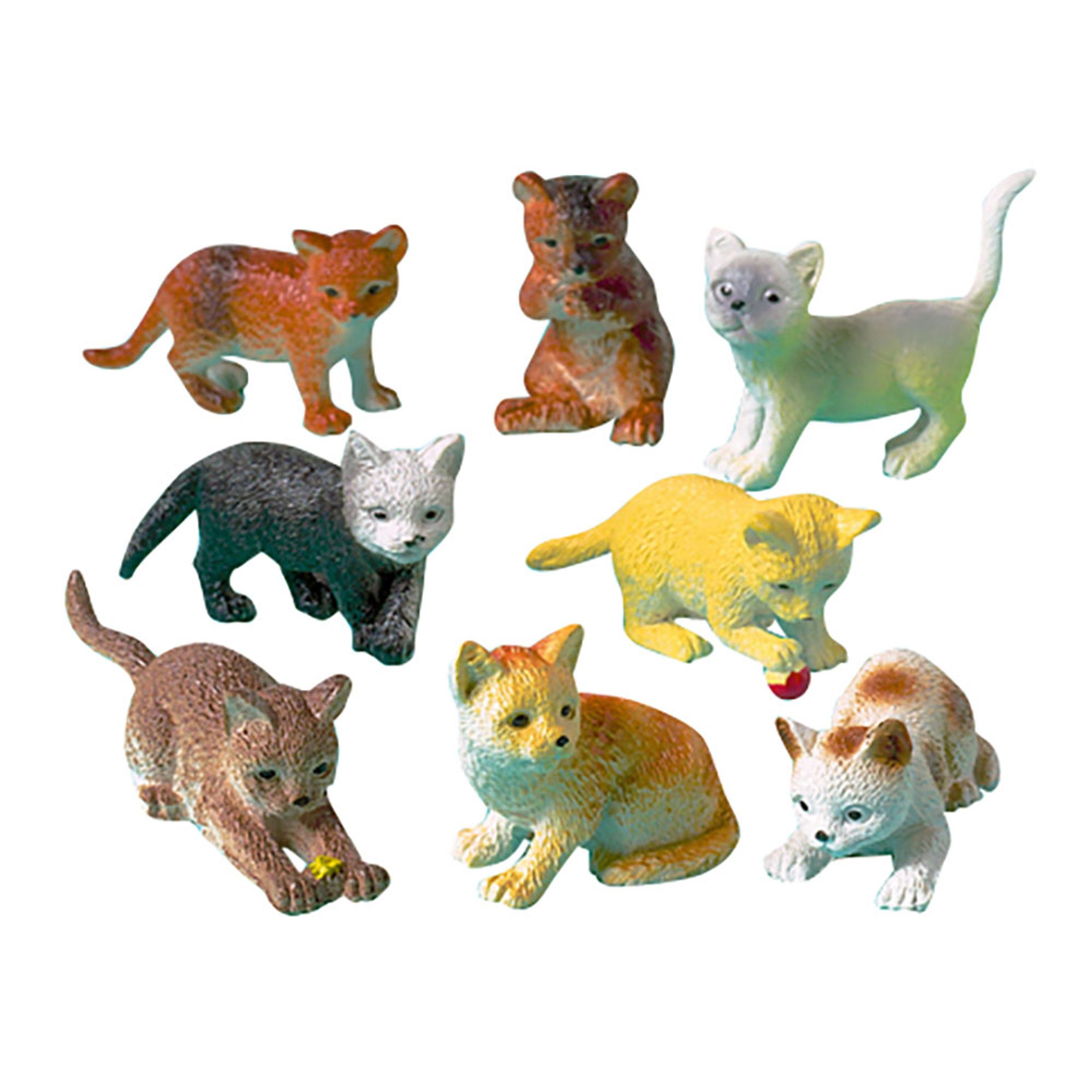 Läs mer om Plastfigurer Katter - 12-pack