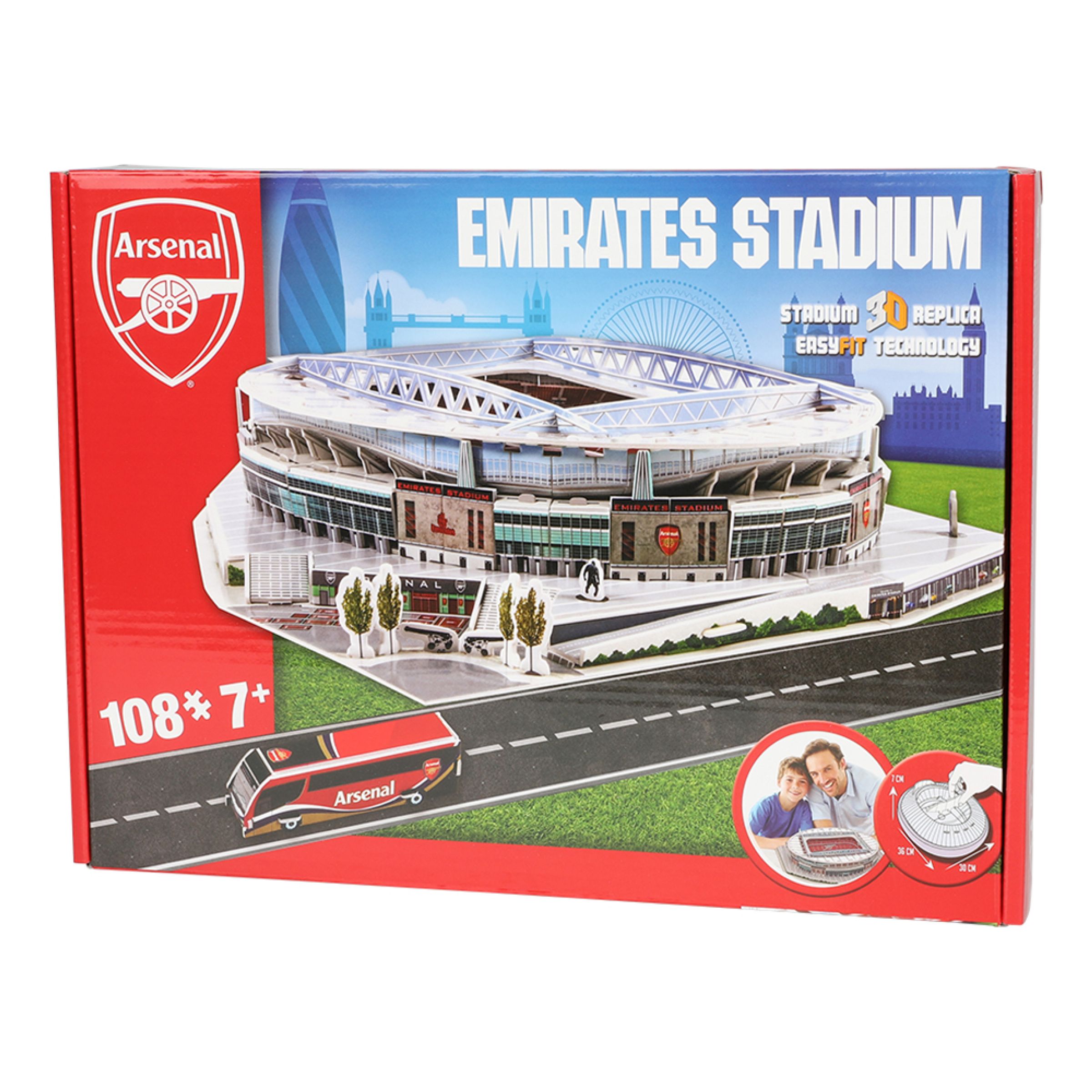 3D Pussel Stadium Arsenal | Hem - Roliga Prylar - Spel & Lek - Pussel | Maskeradspecialisten