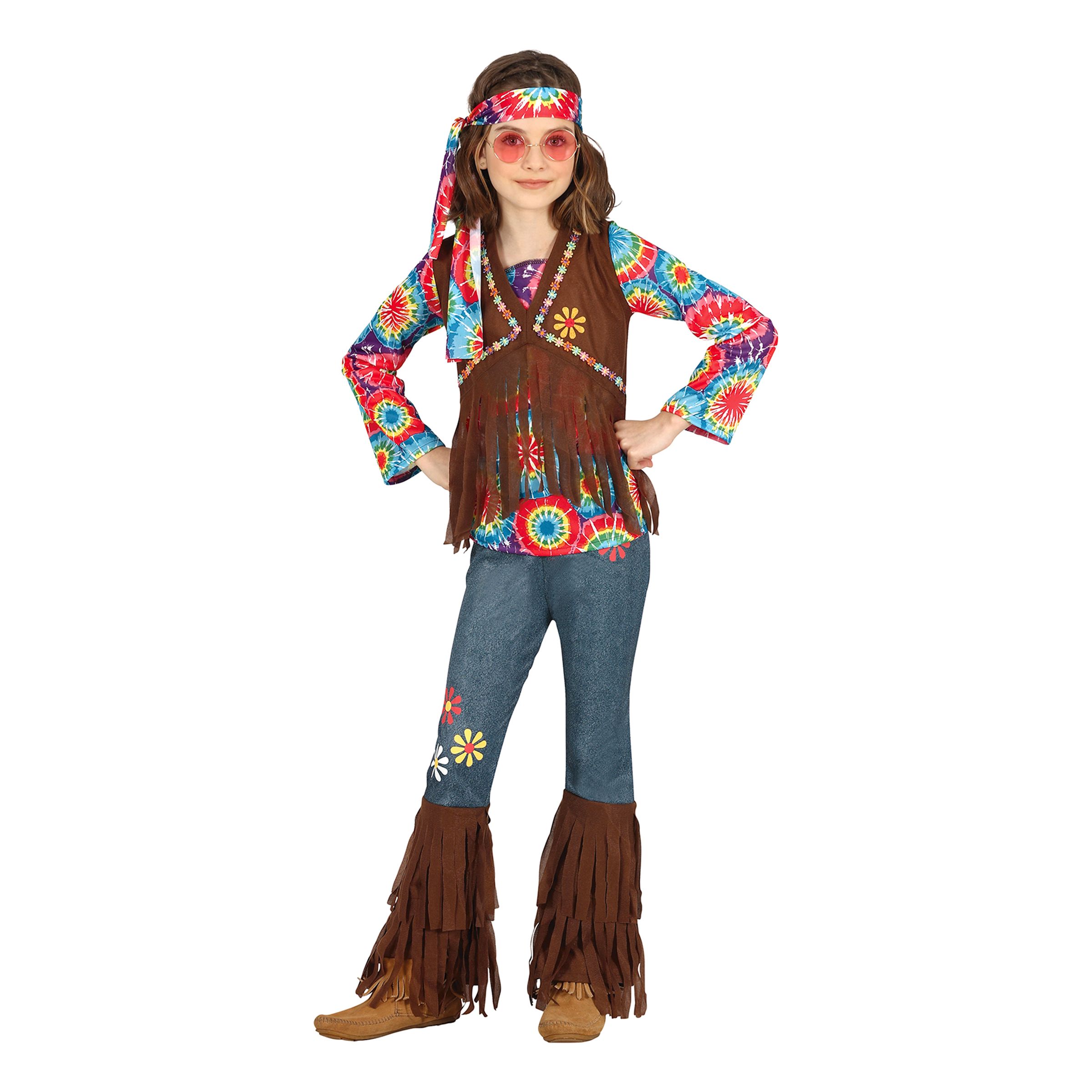 60-tals Hippie Barn Maskeraddräkt - Medium | Hem - Maskerad - Maskeraddräkter - Barndräkter | Pryloteket