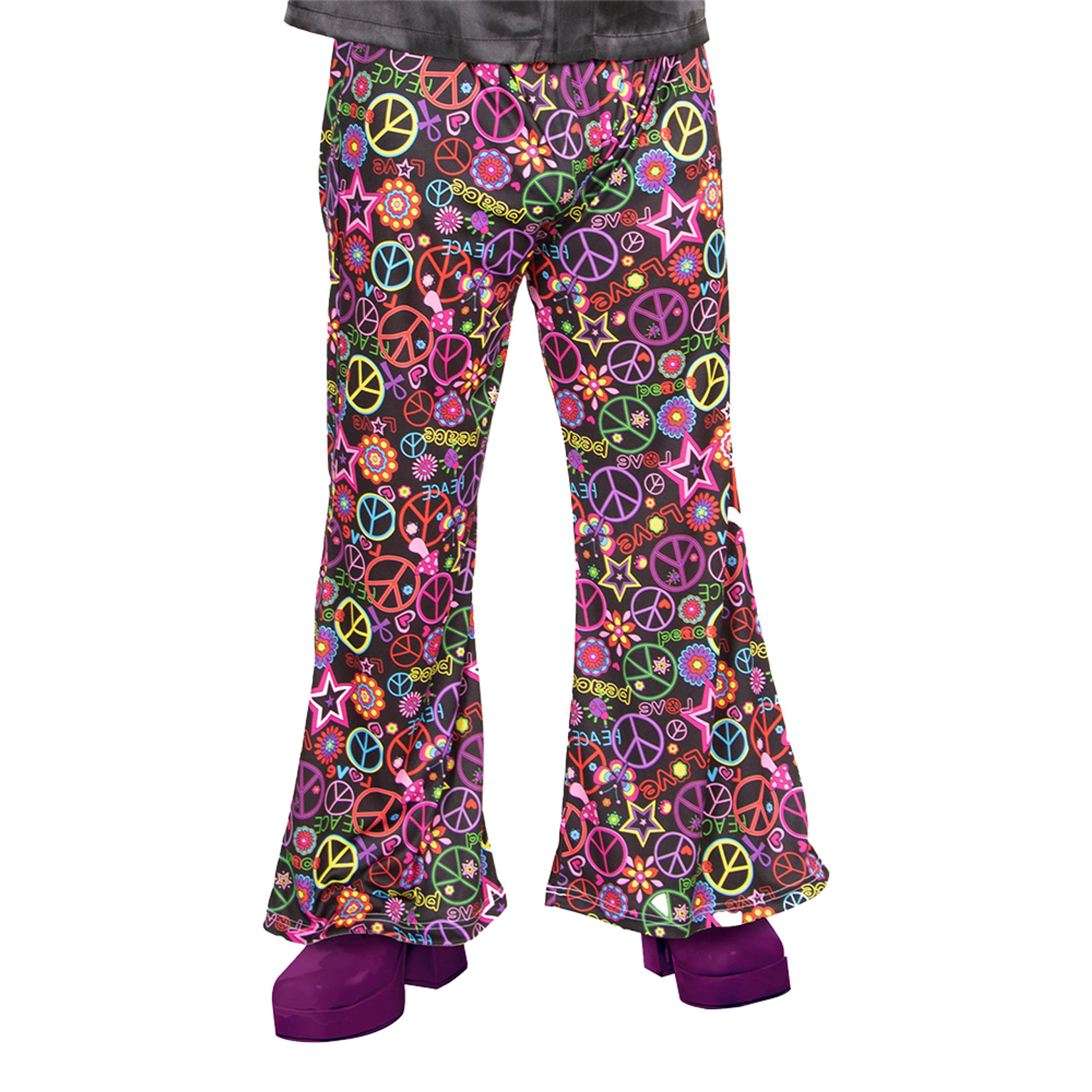60-tals Peace Out Flares Byxor - Medium/Large