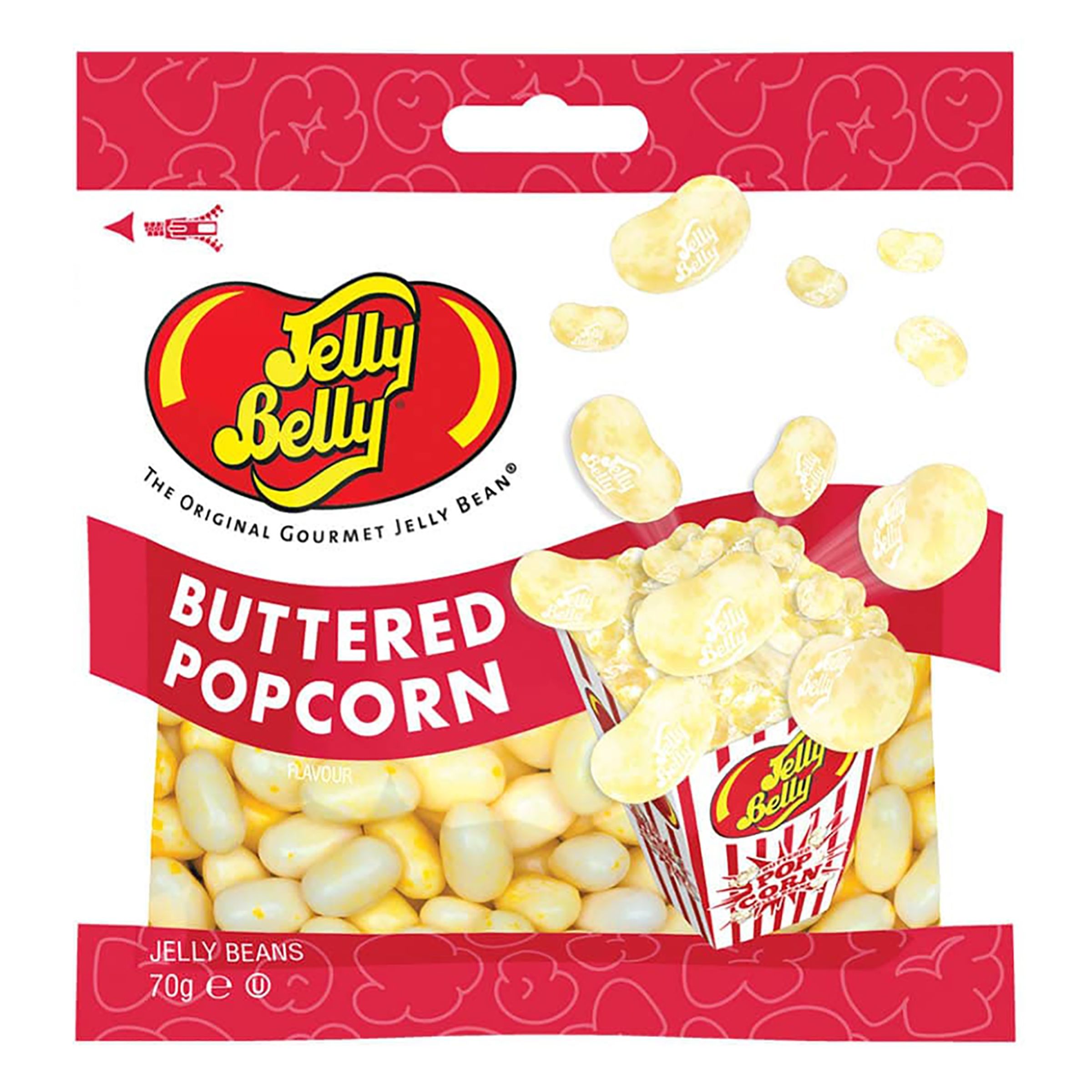 Läs mer om Jelly Belly Buttered Popcorn - 70 gram