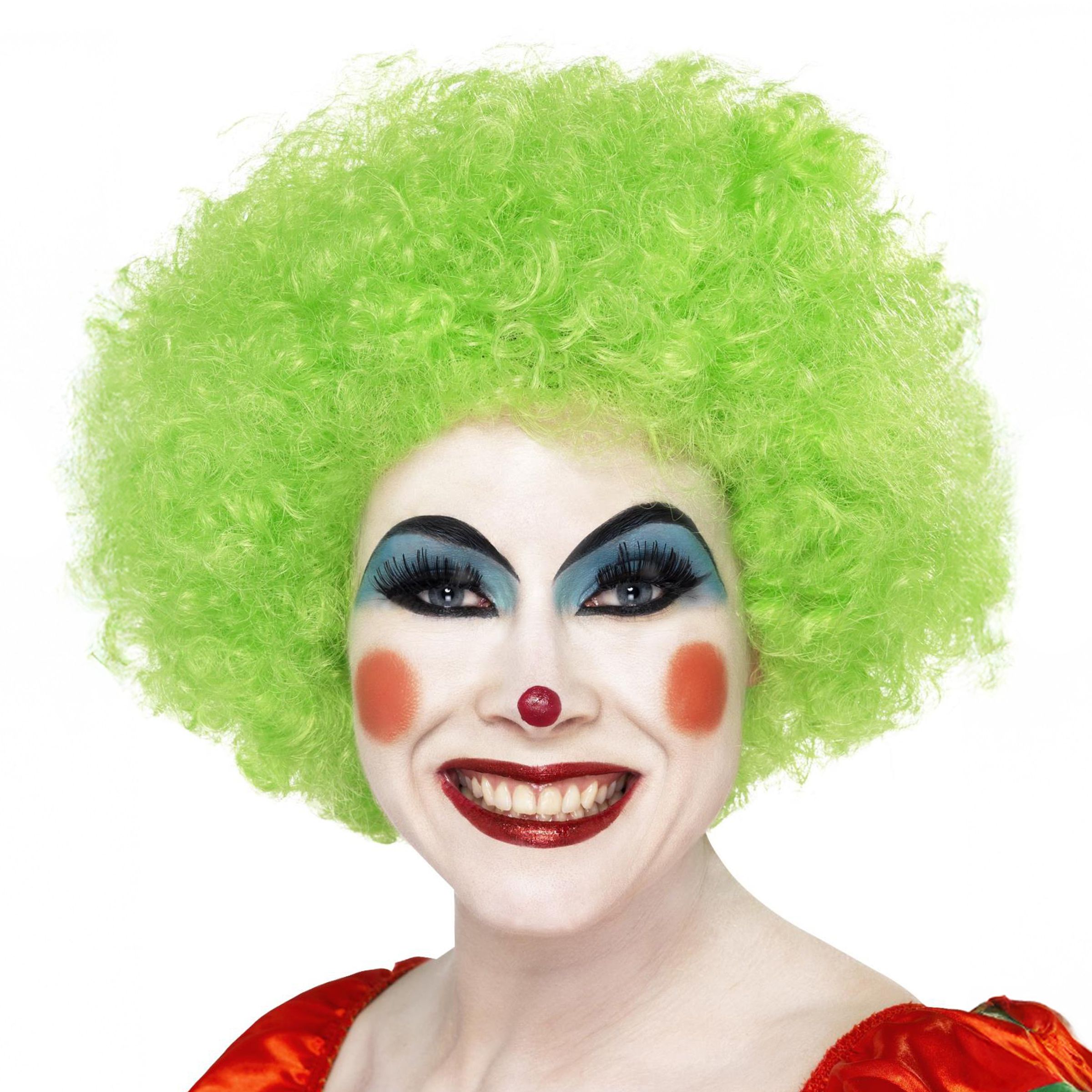 Clownperuk Grön - One size