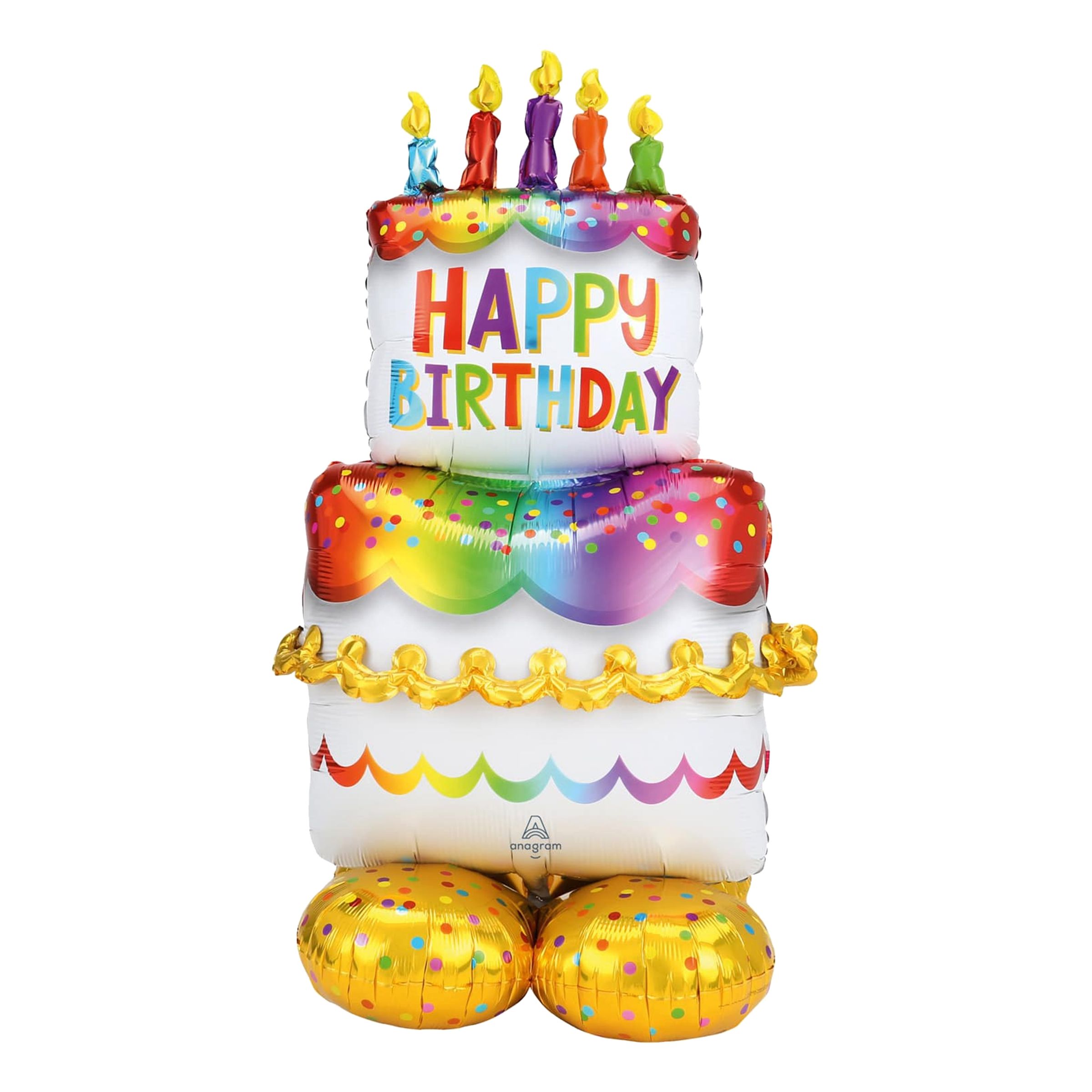Läs mer om AirLoonz Födelsedagstårta Folieballong